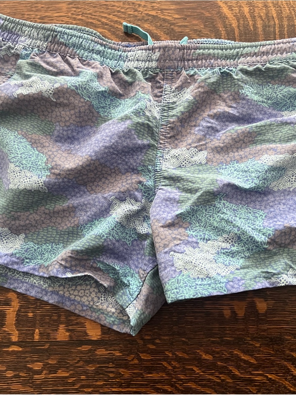 Patagonia Women’s Casual Drawstring Shorts - Lavender & Seafoam Print